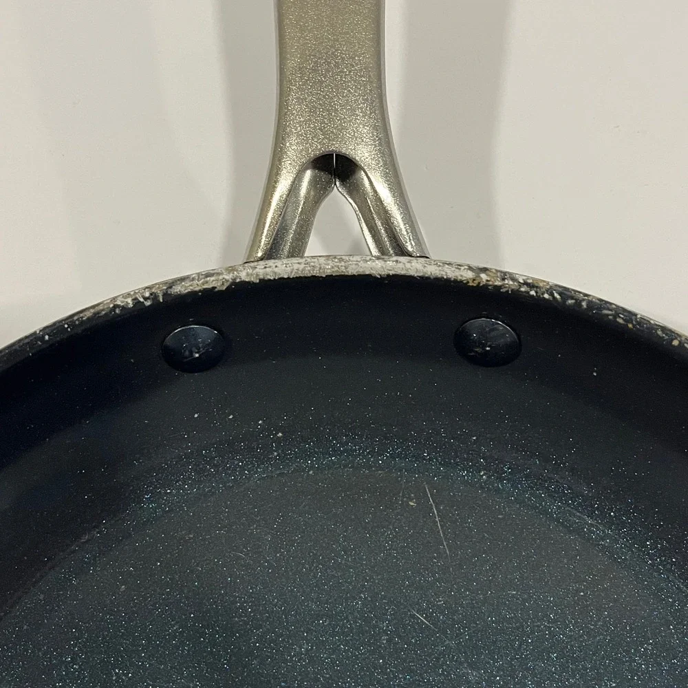 Blue Diamond Set of 3 Ceramic Non-Stick Frying Pans Pot Blue Stainless Handle